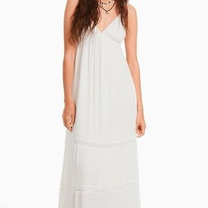 White long dress from Bershka